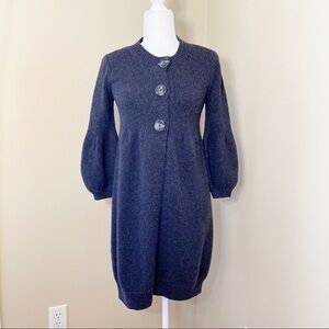 Vince Wool Blend Bishop Sleeve Long Cardigan - S